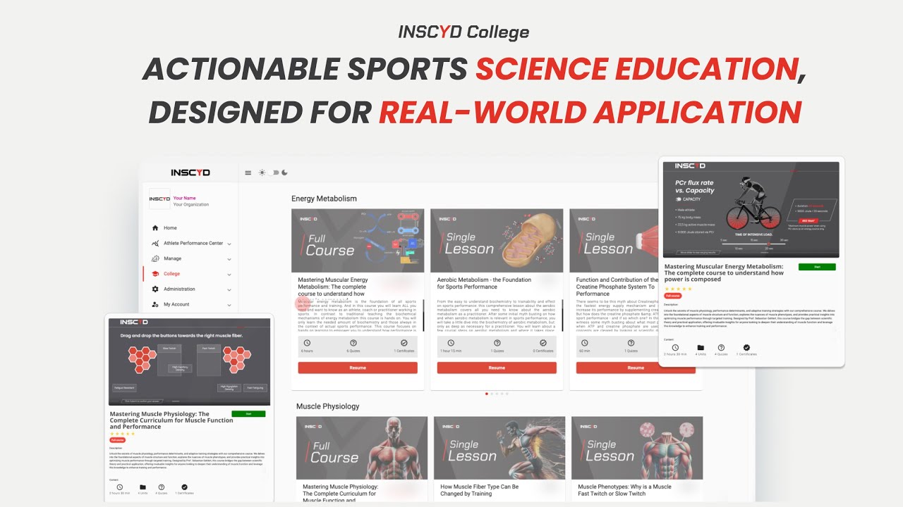 INSCYD College: Bridging the Gap Between Sports Science and Real-World Training