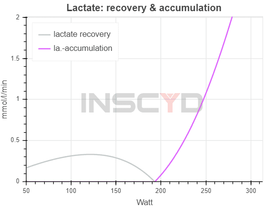 Lactate: recovery & accumulation