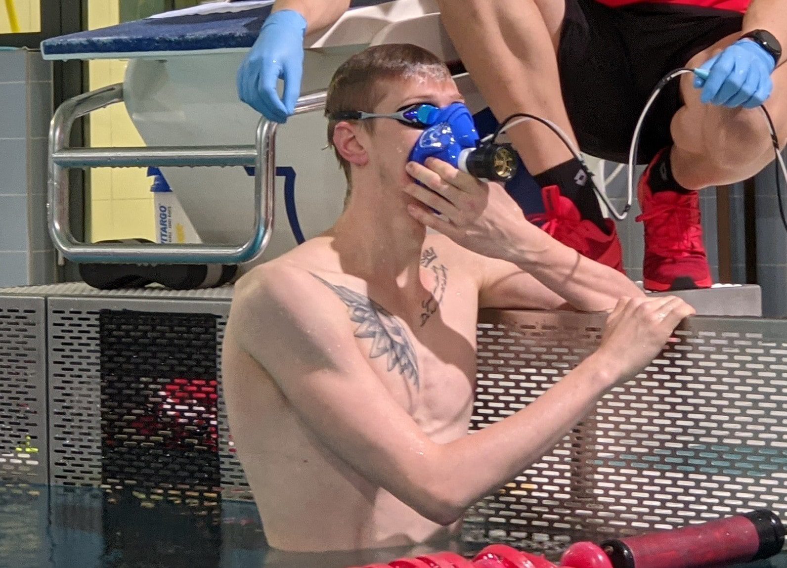 Florian Wellbrock performing INSCYD test