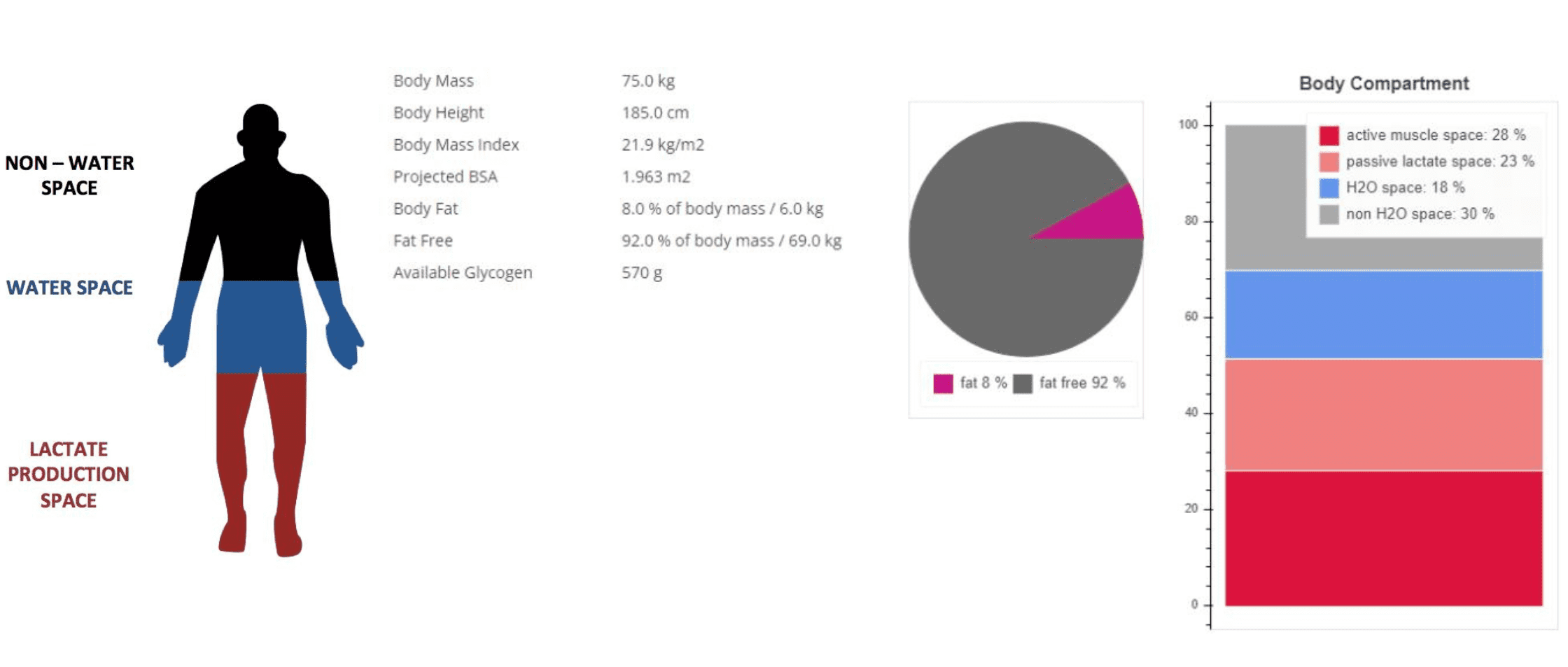 INSCYD Analytics of Athlete's body