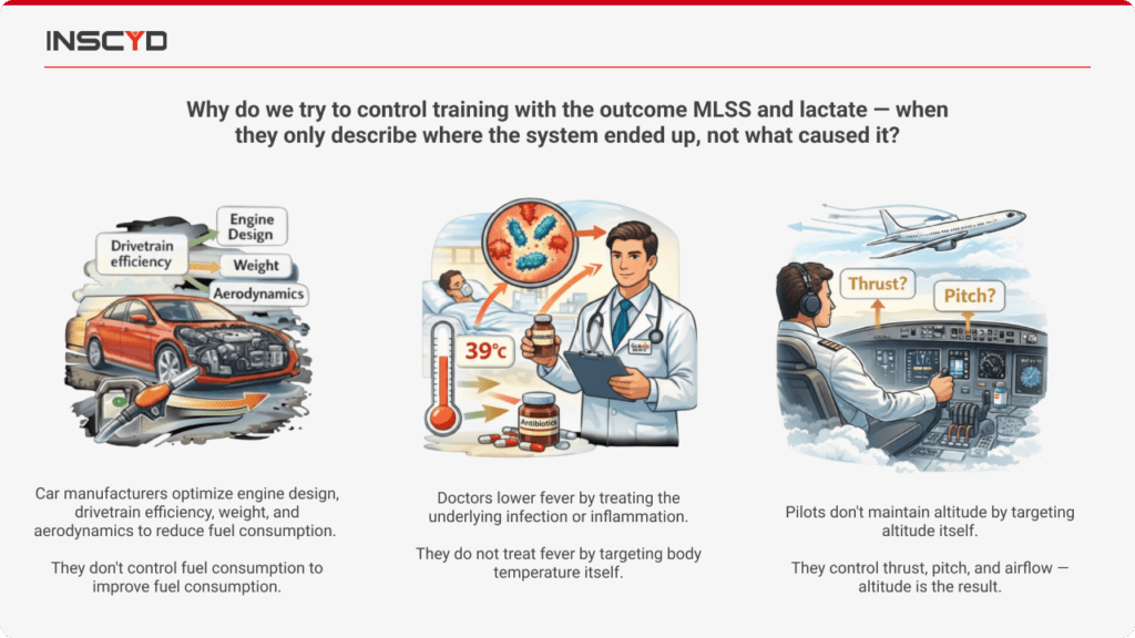 control training with the outcome MLSS and lactate