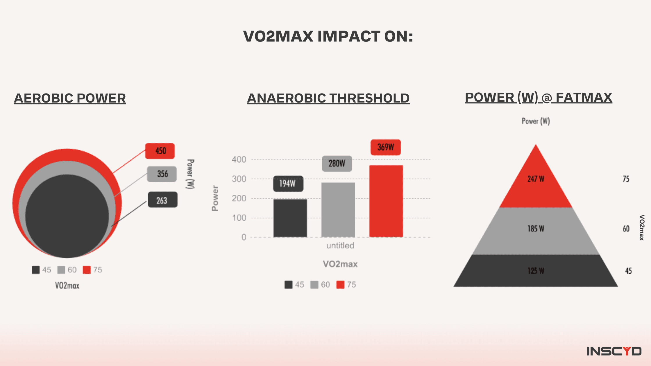 Infographic - How VO2Max impact on Aerobic Power, Anaerobic Threshold and FatMax