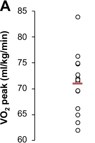 graph that show that vo2max can differ