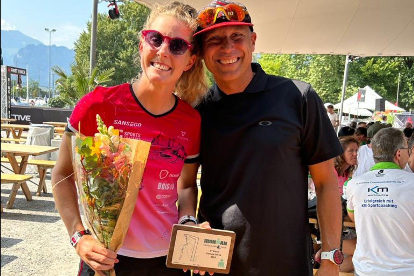 Jean-Christophe Guinchard, an accomplished INSCYD user, alongside his dedicated athlete, Patricia.