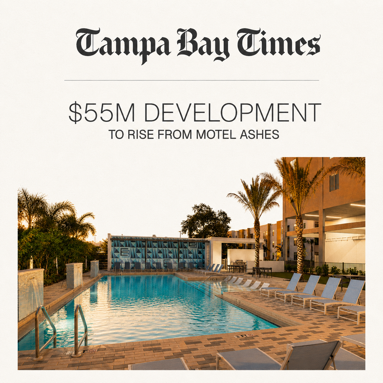 From the ashes of the Mosley Motel will rise a $55 million development in St. Petersburg