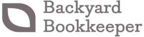 Logo for Backyard Pool Keeper with a stylized leaf and water droplet icon.