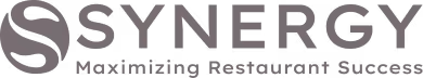 Synergy logo with stylized S and text Maximizing Restaurant Success.