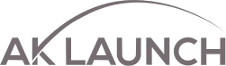 AK Launch wordmark logo in black text on transparent background.
