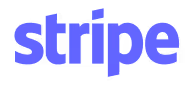 Stripe company logo in purple lowercase letters.