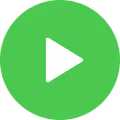 Green circular button with a white play icon in the center.