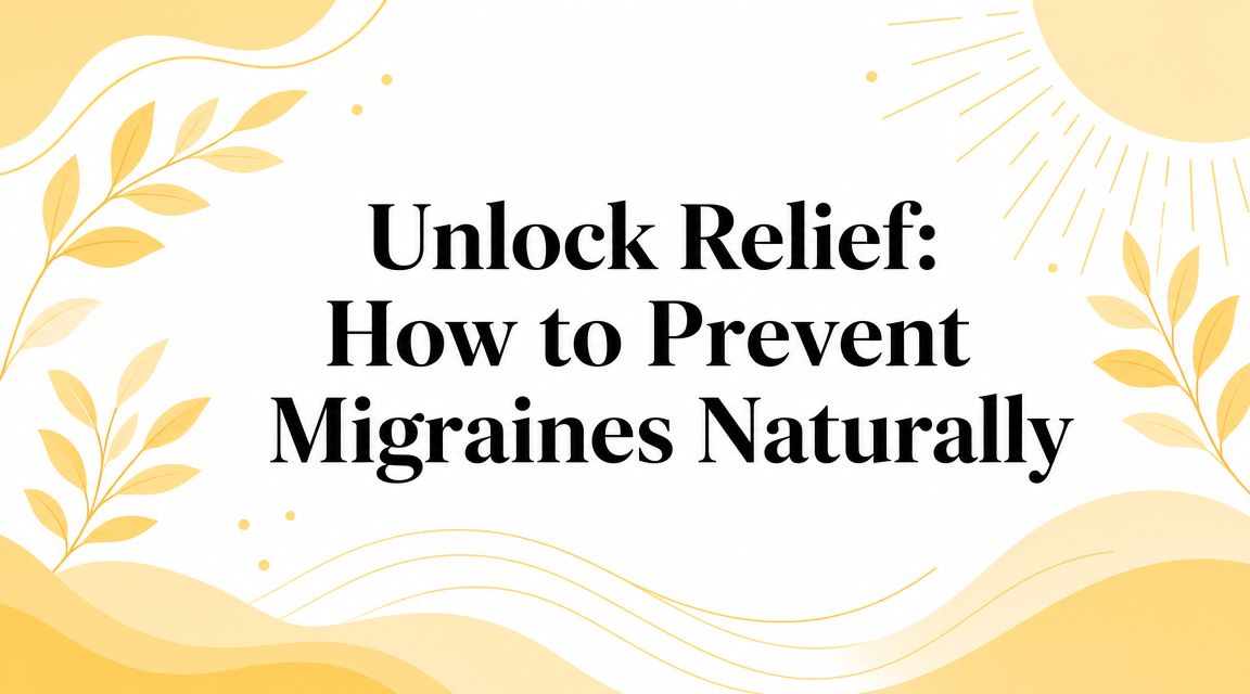 Unlock Relief: How to Prevent Migraines Naturally
