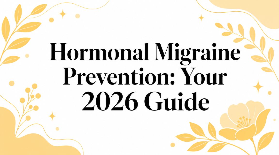 Hormonal Migraine Prevention: Your 2026 Guide