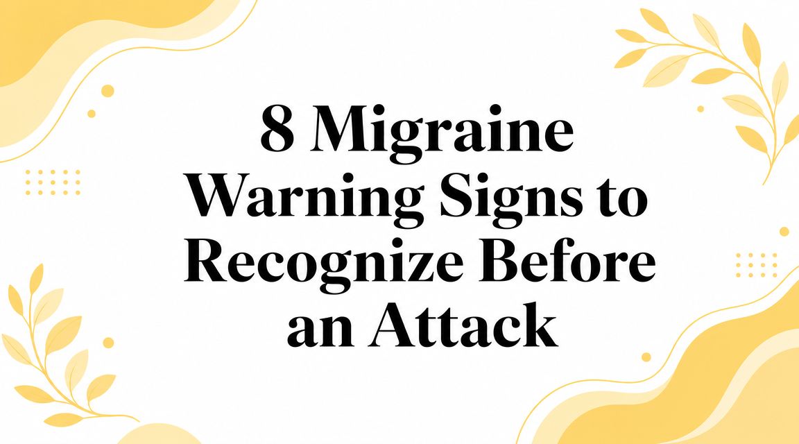 8 Migraine Warning Signs to Recognize Before an Attack