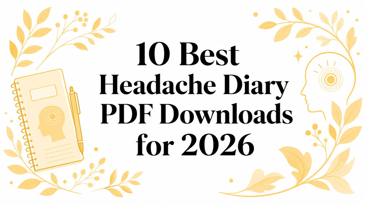 10 Best Headache Diary PDF Downloads for 2026
