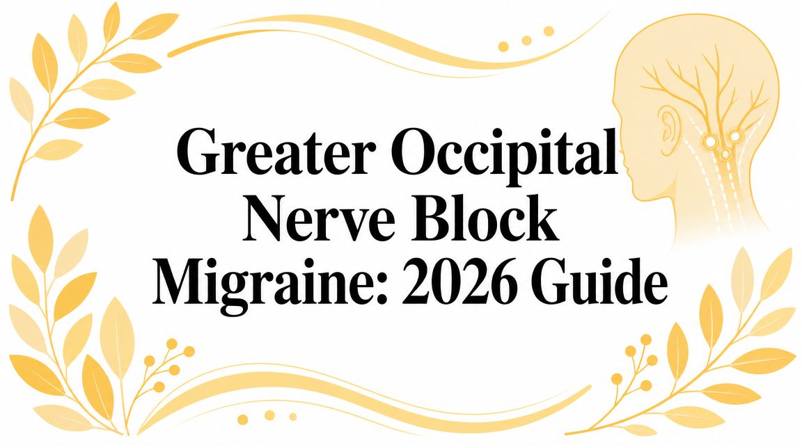 Greater Occipital Nerve Block Migraine: 2026 Guide