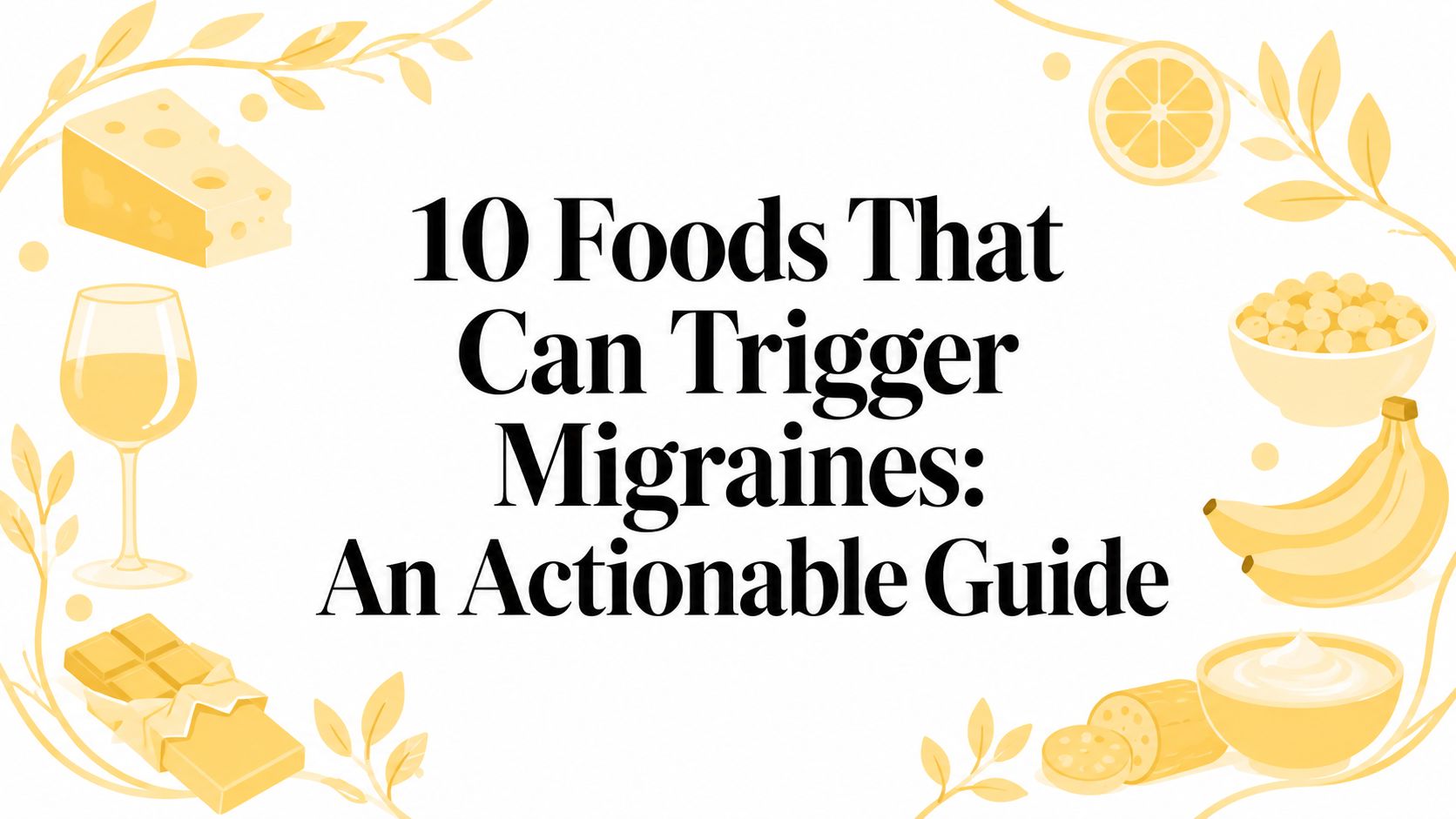 10 Foods That Can Trigger Migraines: An Actionable Guide