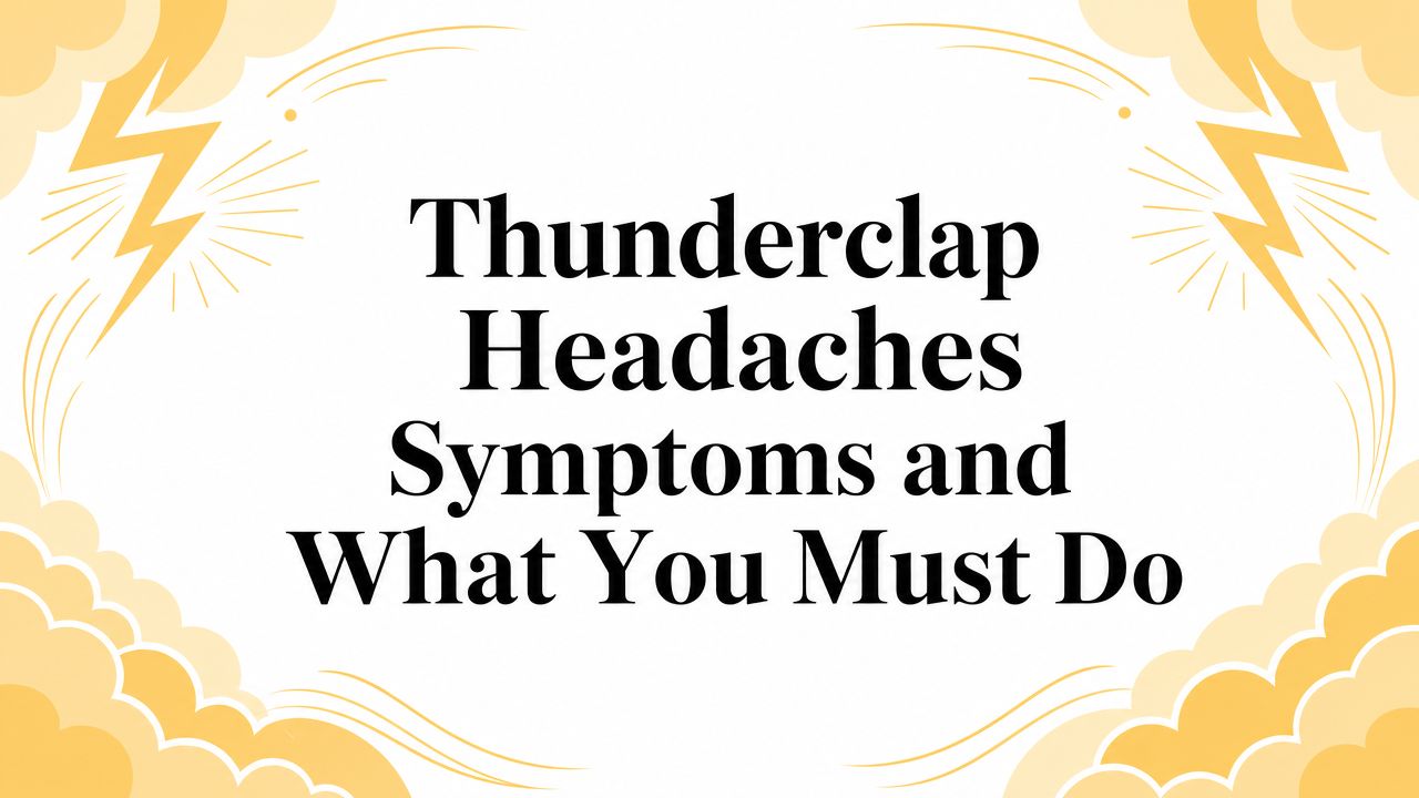 Thunderclap Headaches Symptoms and What You Must Do