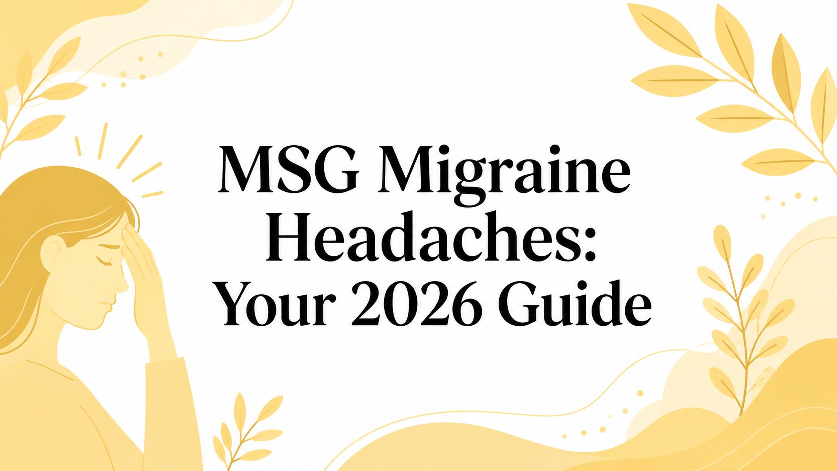 MSG Migraine Headaches: Your 2026 Guide