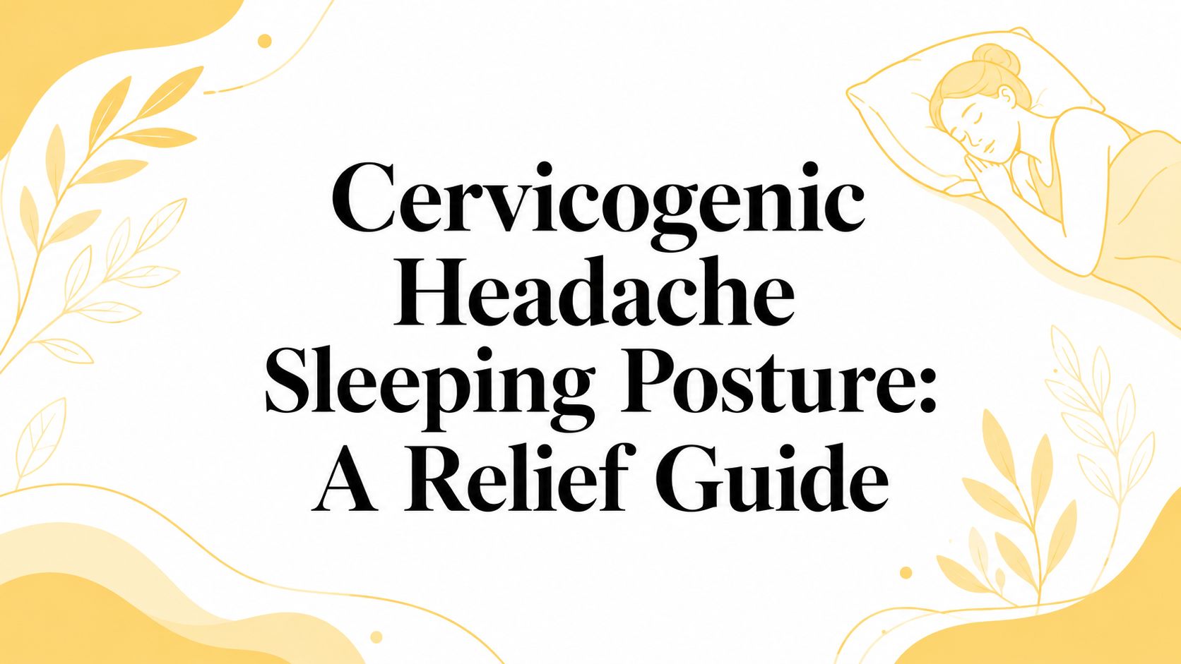 Cervicogenic Headache Sleeping Posture: A Relief Guide