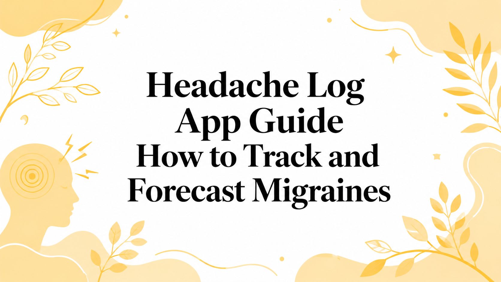 Headache Log App Guide How to Track and Forecast Migraines
