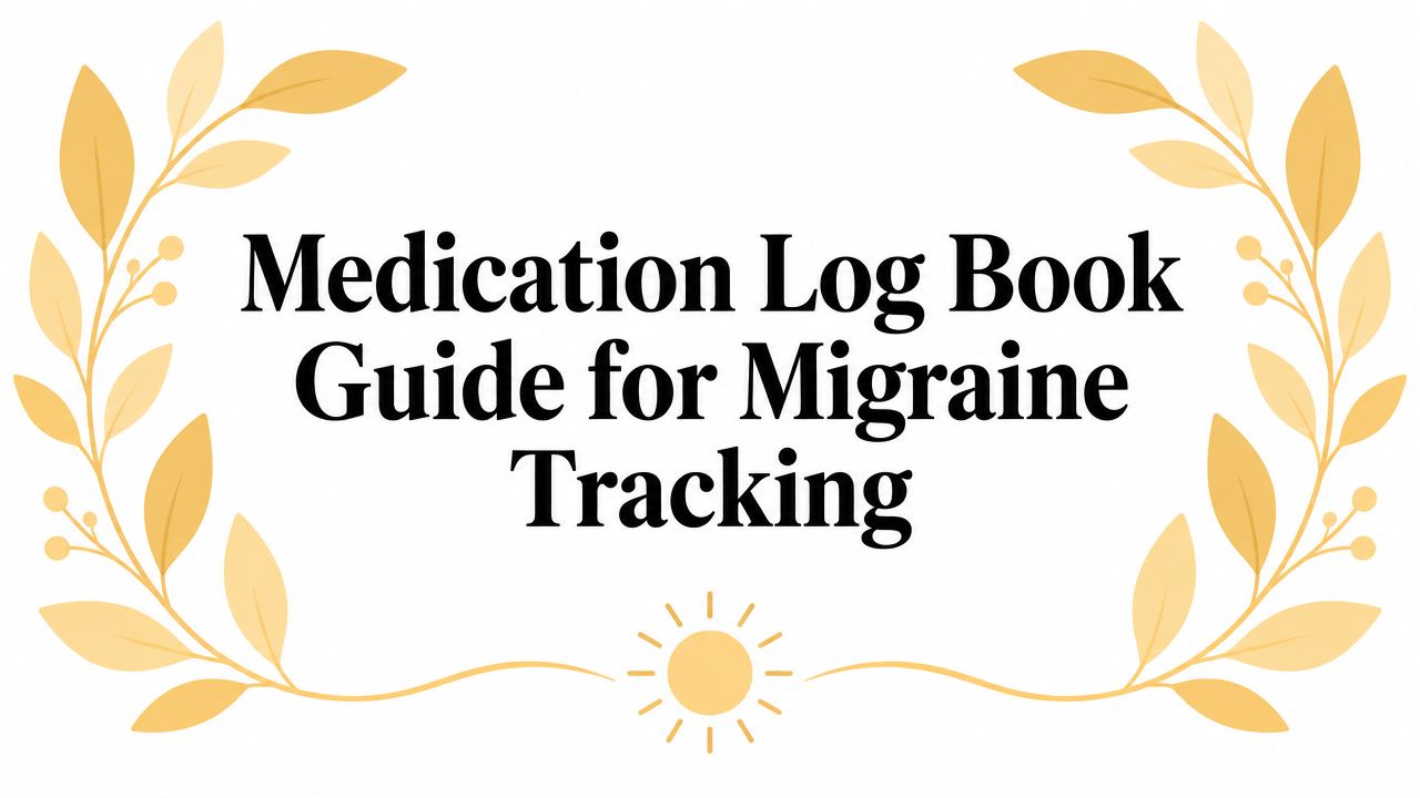 Medication Log Book Guide for Migraine Tracking