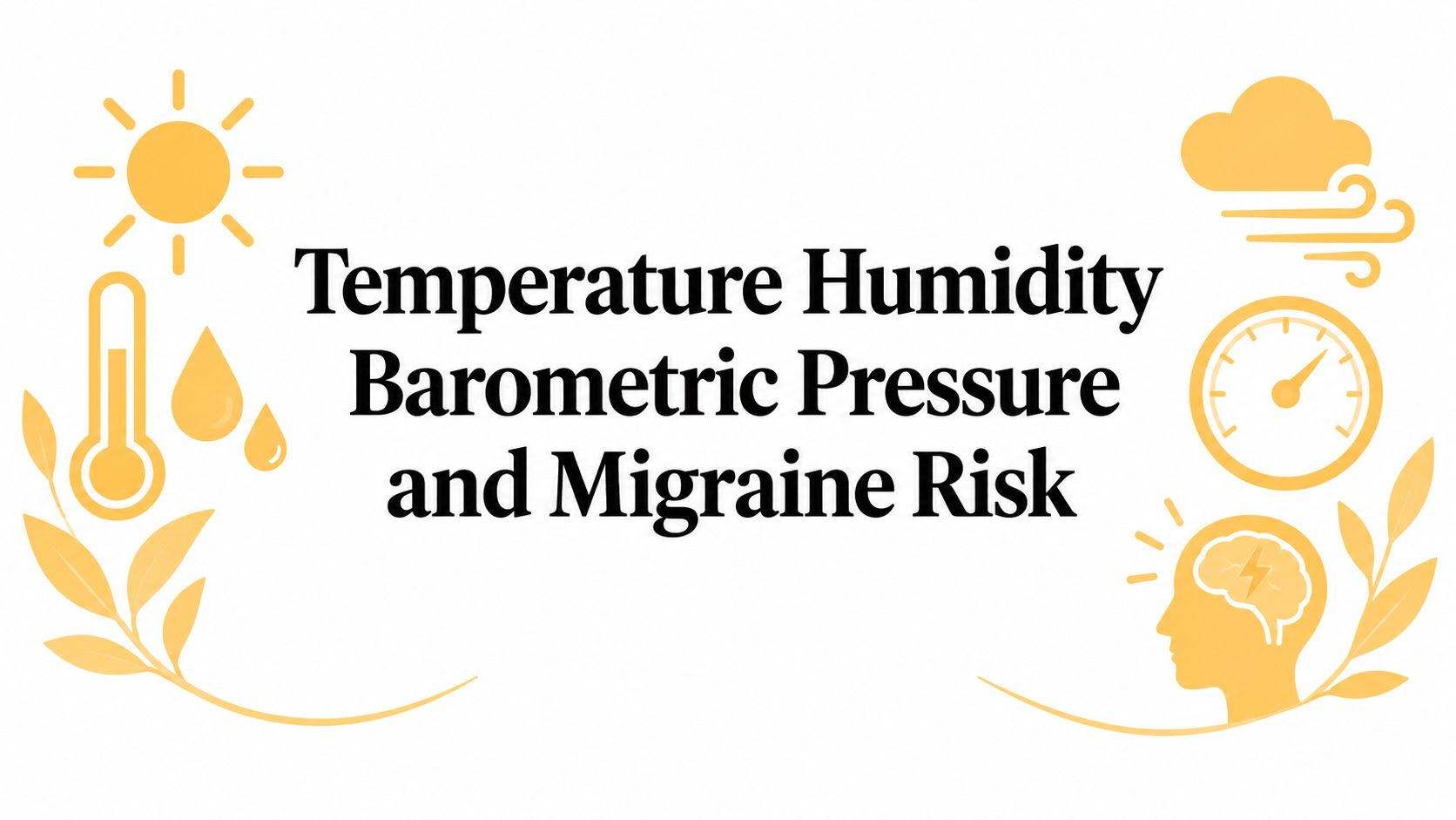 Temperature Humidity Barometric Pressure and Migraine Risk