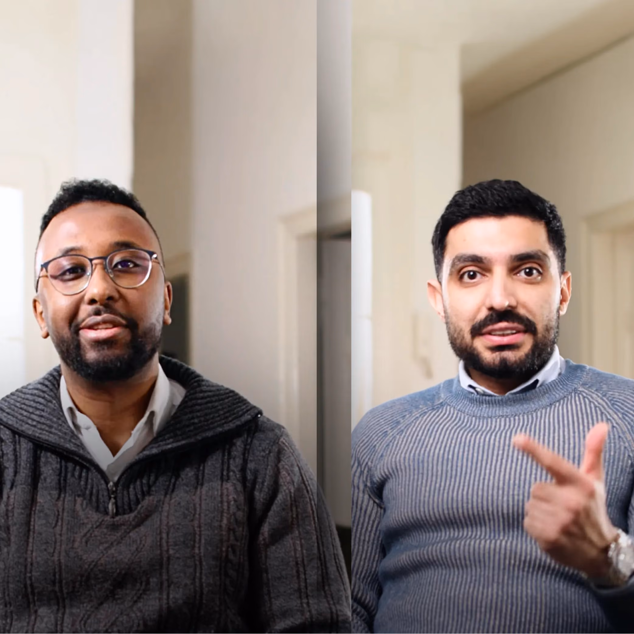 Siavash Esmaily und Abdurahman Muuse Jamae von GUUL Translations im Videointerview