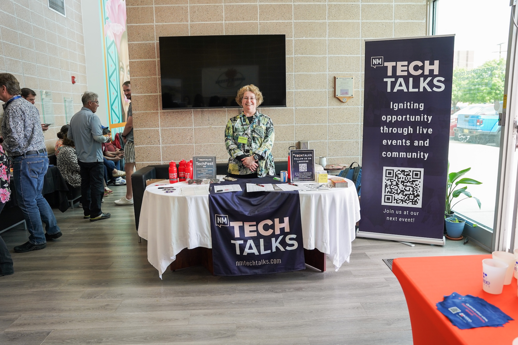 image of tech conference scene