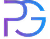 Purple gradient PG logo design