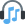 Blue double music note icon
