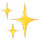 Golden sparkle emoji icon