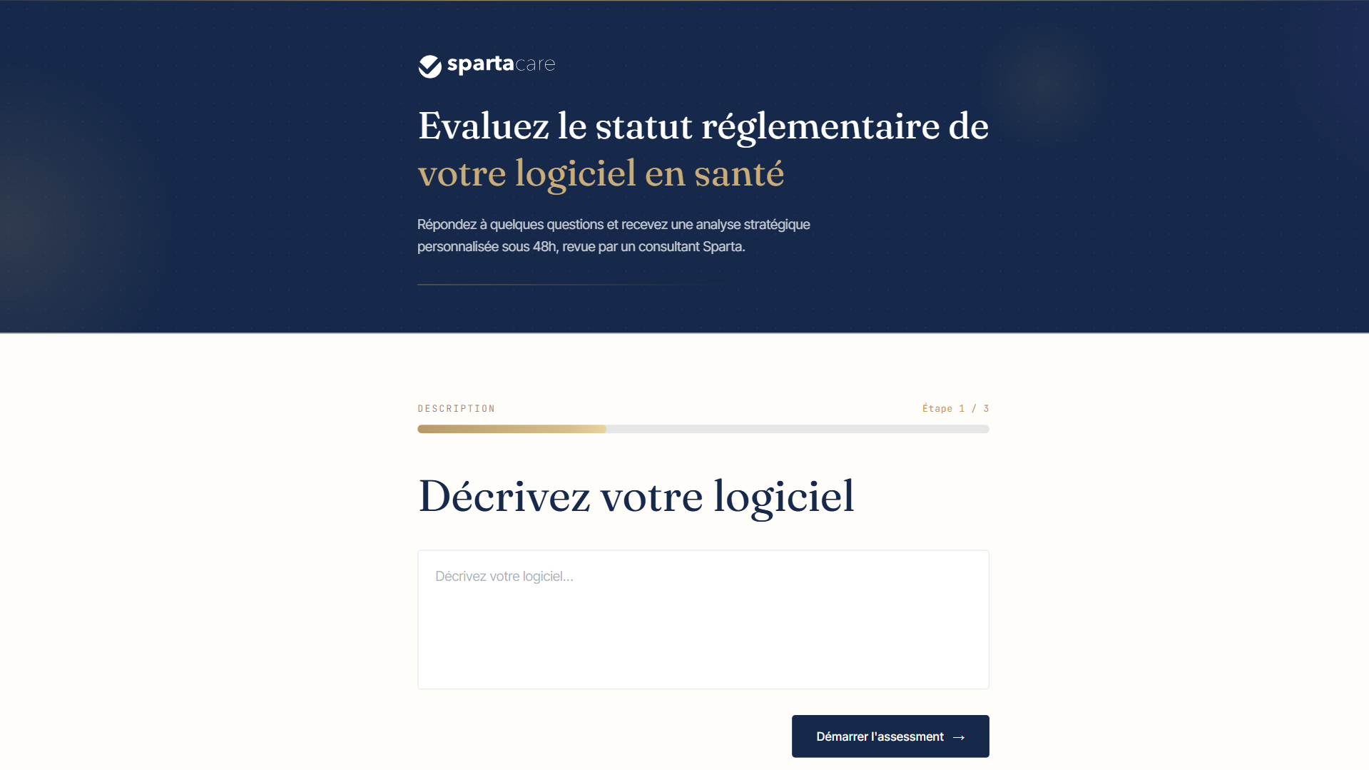 Aperçu de l'outil Évaluation réglementaire