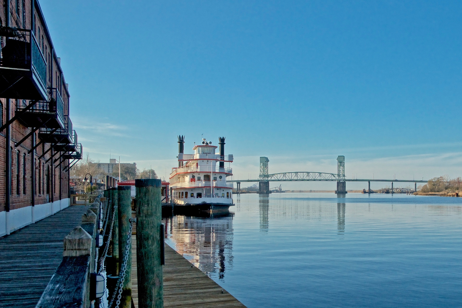 Wilmington NC riverfront with bridge — Eastern North Carolina CRE thesis