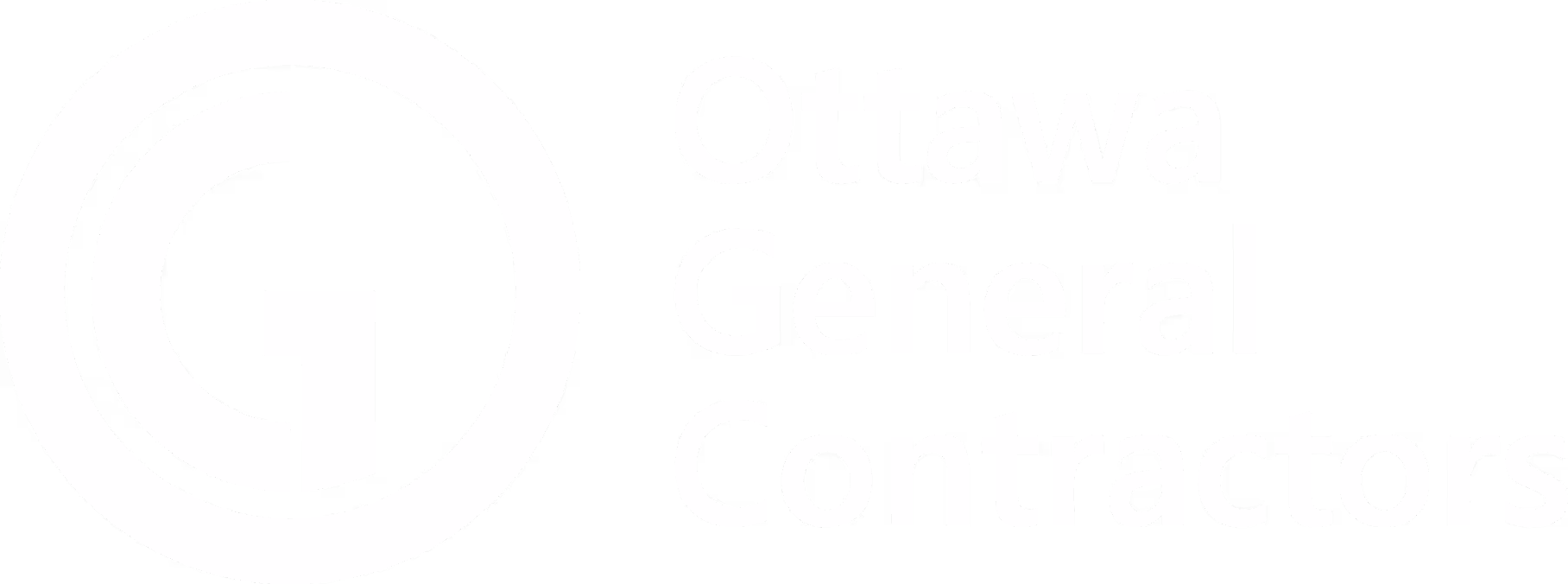 Ottawa General Contractors logo with stylized letter G inside two circles.