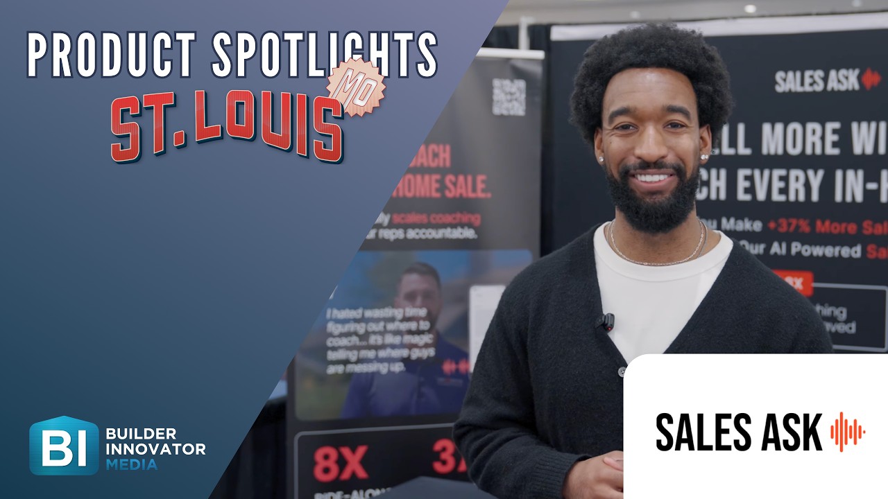 Malcolm Walker Hendricks presenting SalesAsk in the Builder Innovator Product Spotlight
