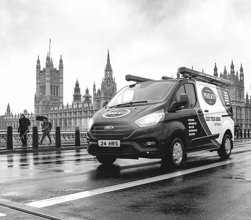A Pimlico Plumbers van in London