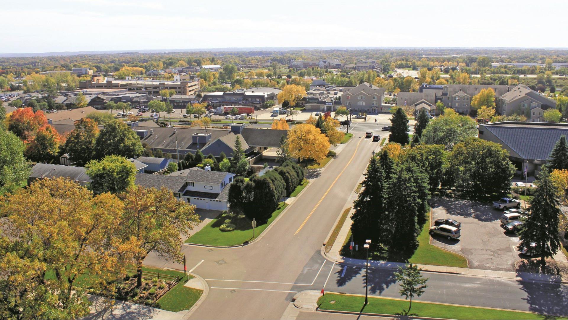 Aerial view of Chanhassen, Minnesota