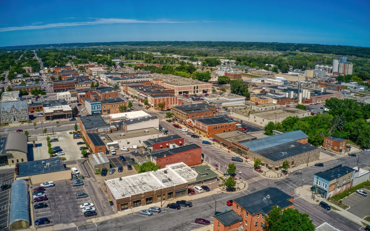 Aerial view of Victoria, Minnesota