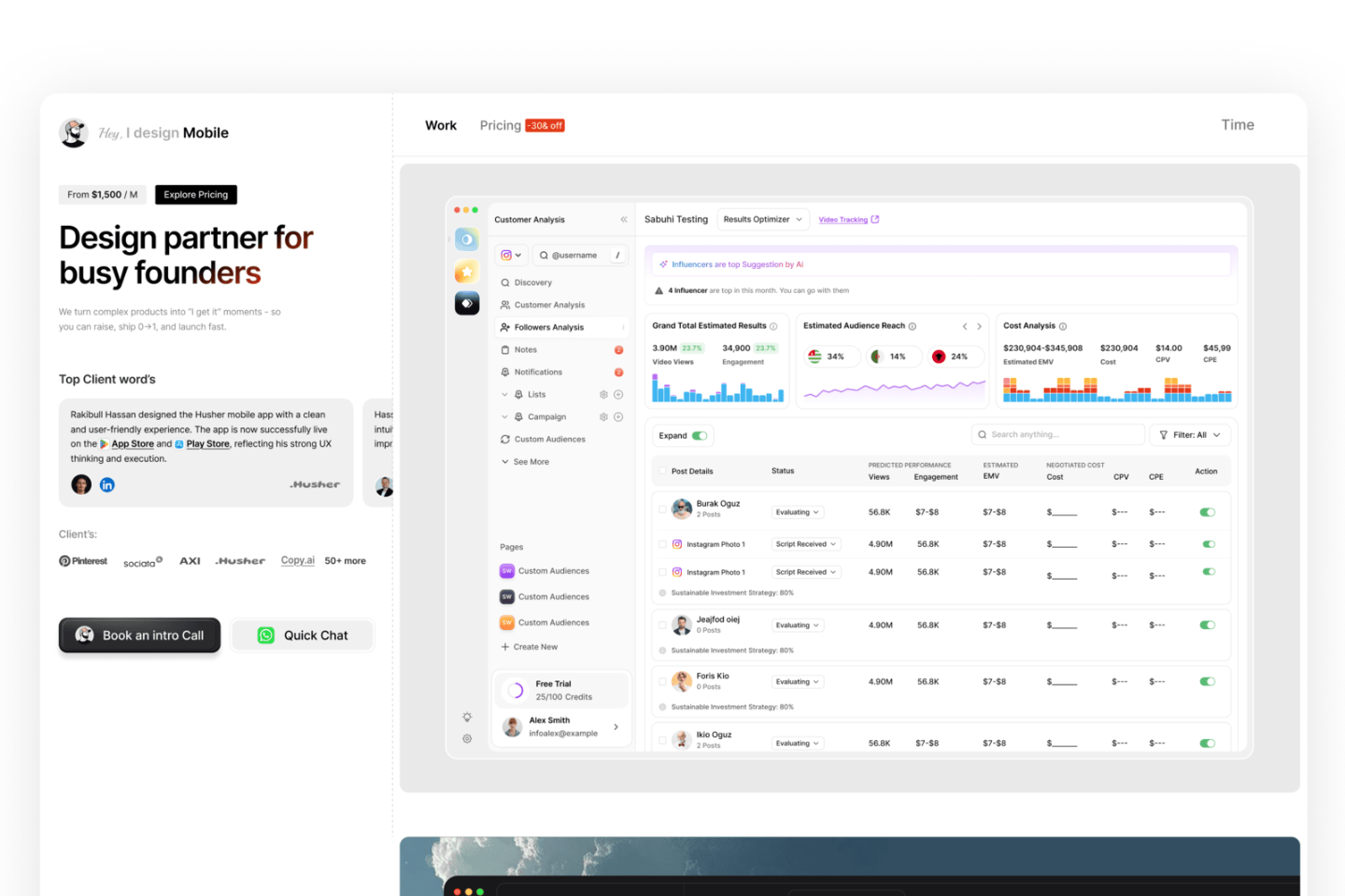 Shots - UI/UX Designer Portfolio | Webflow Website thumbnail