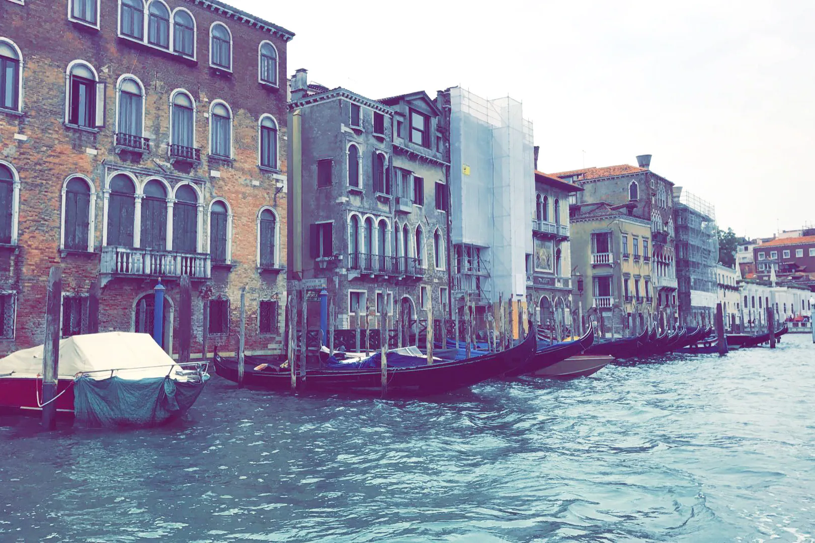 Palazzi along the Grand Canal in Venice