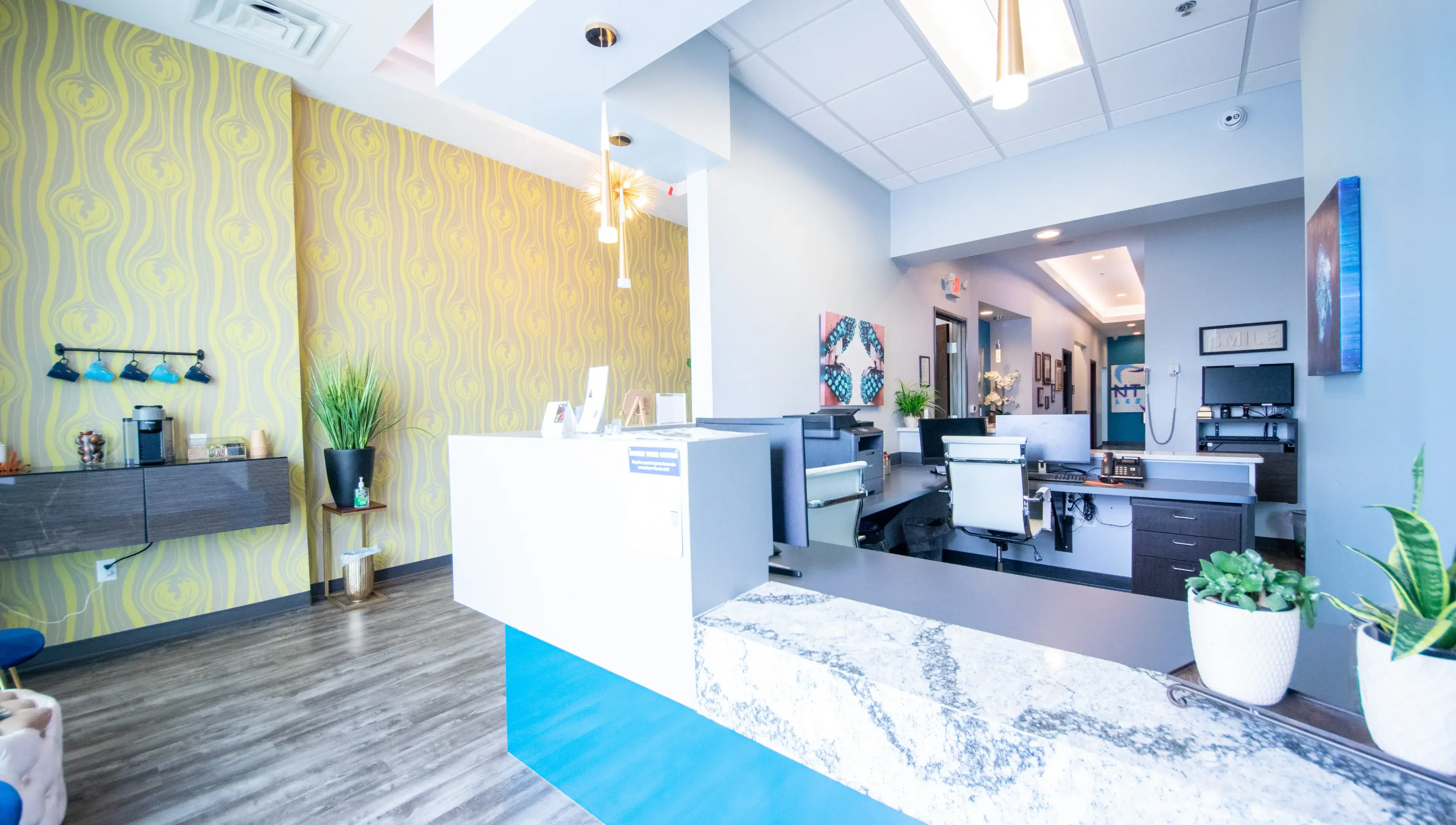 Clean and comfortable dental office interior at Comfydent Smiles in Bee Cave, TX