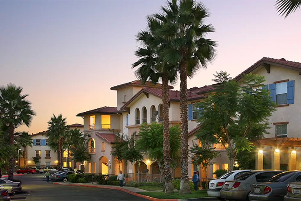 Exterior of apartments