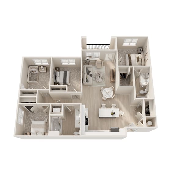 Four bedroom layout