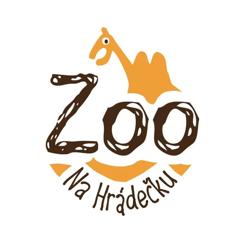 Logo ZOO Na Hrádečku s obrázkem oranžového velblouda.