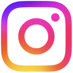 Logo aplikace Instagram s barevným přechodem růžové, fialové a žluté.