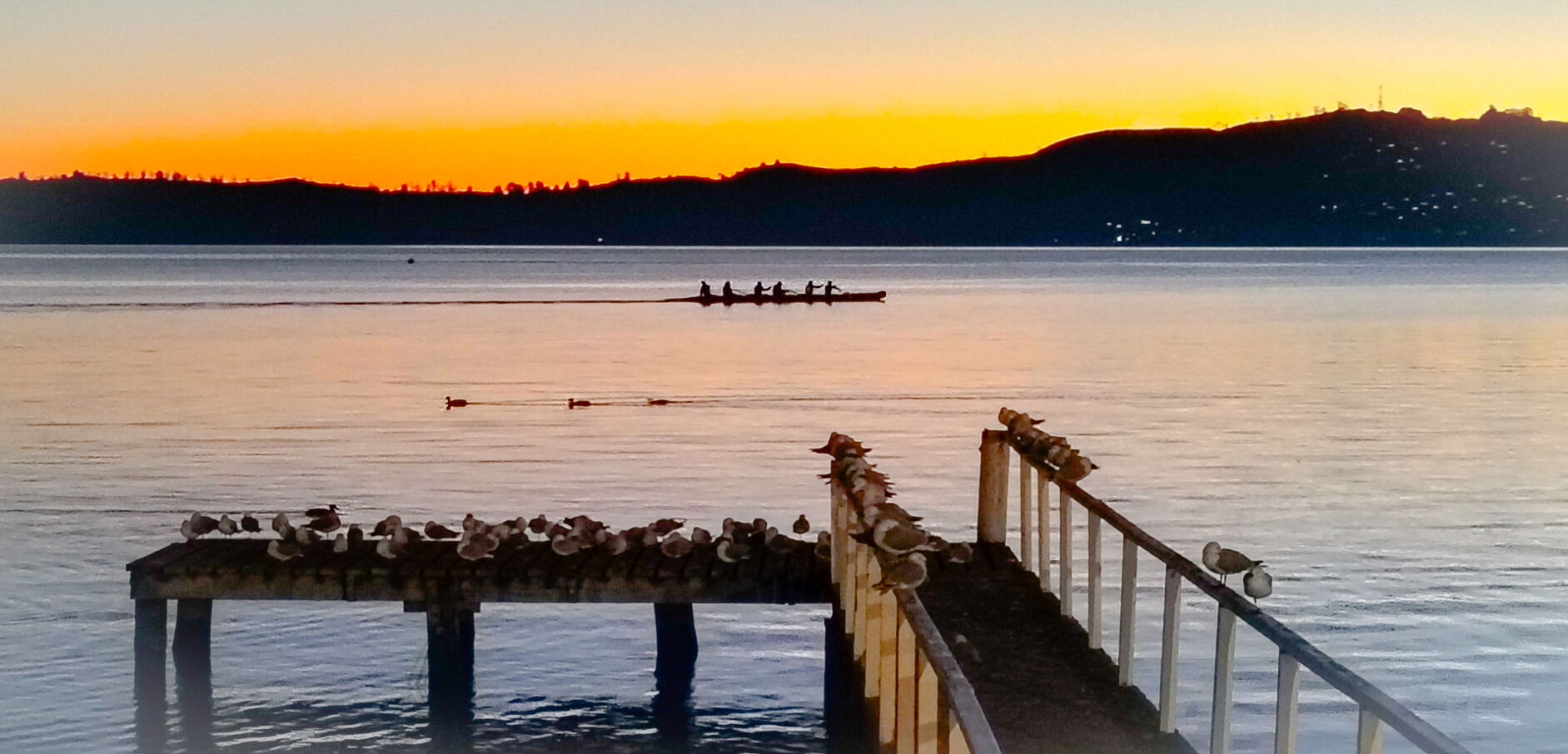 Autumn Sunset, Taupō