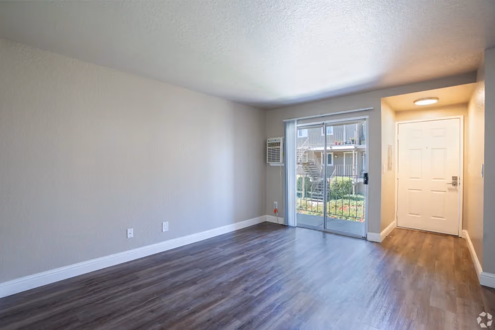 Living room and sliding door