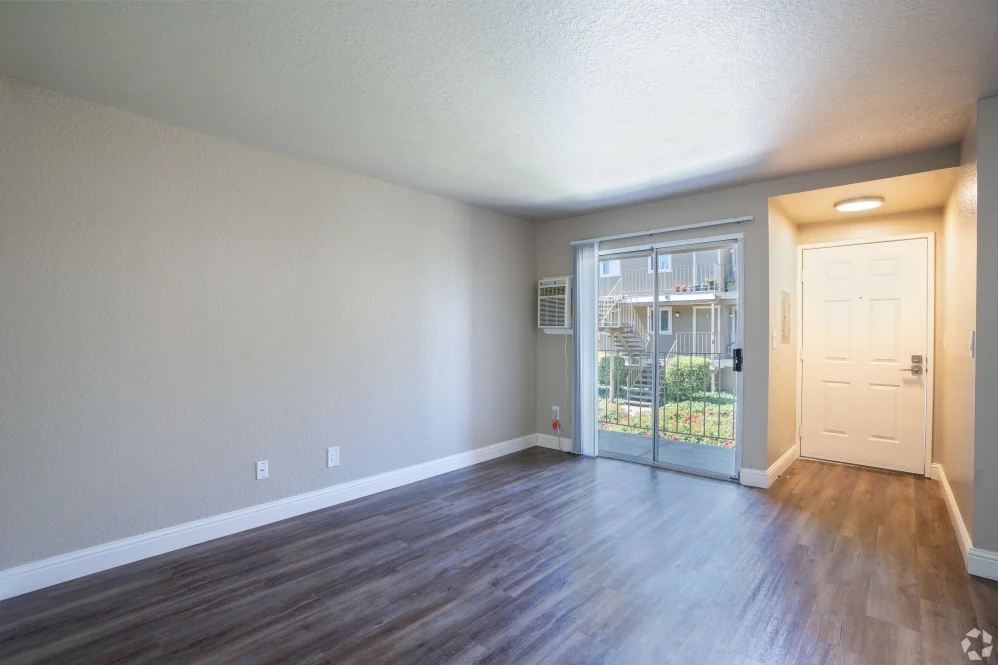 Living room and sliding door