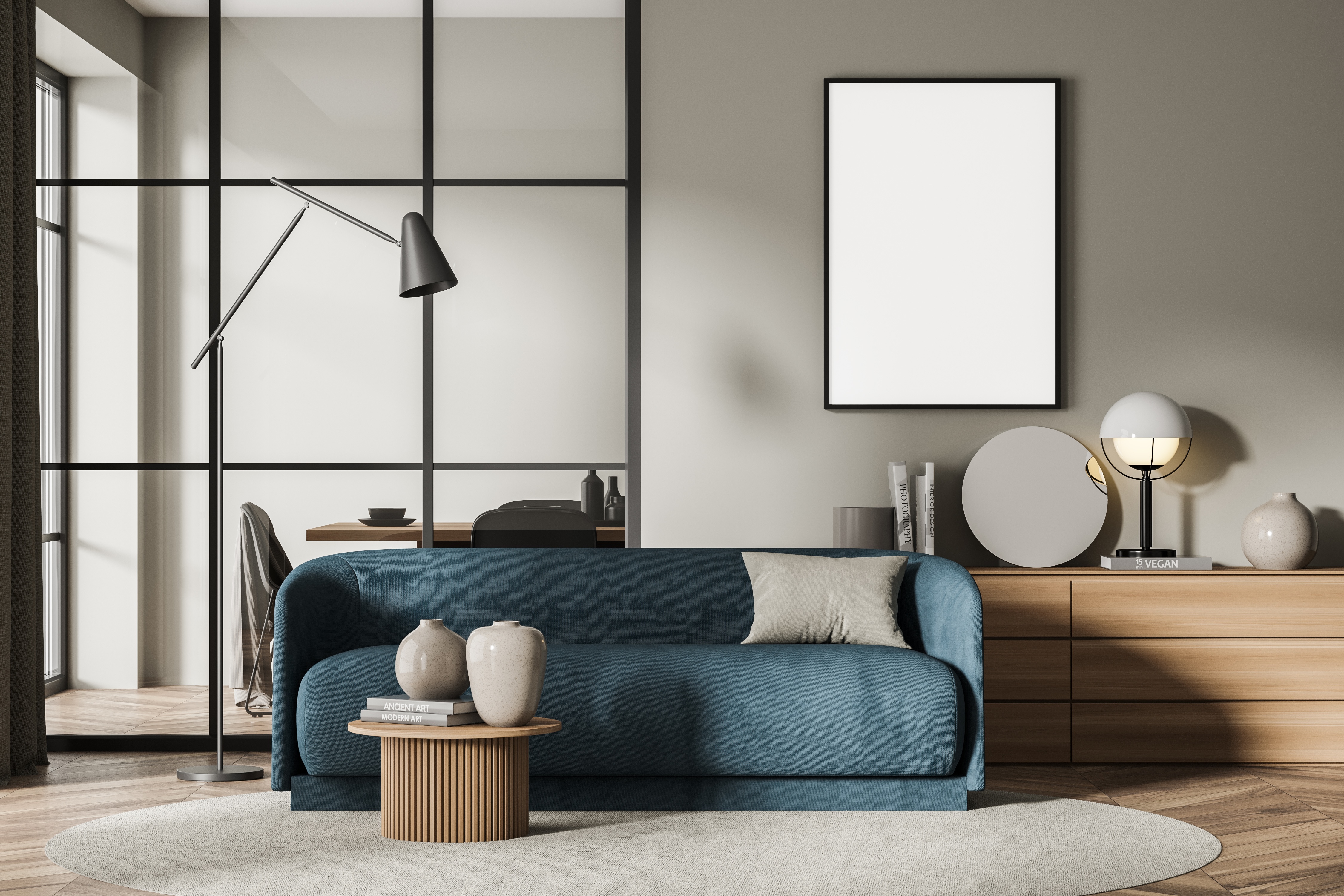 Living room stock photo