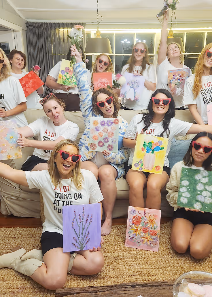 Paint & Sip | Creative Celebrations | Newcastle |  The Ellen Grace Atelier